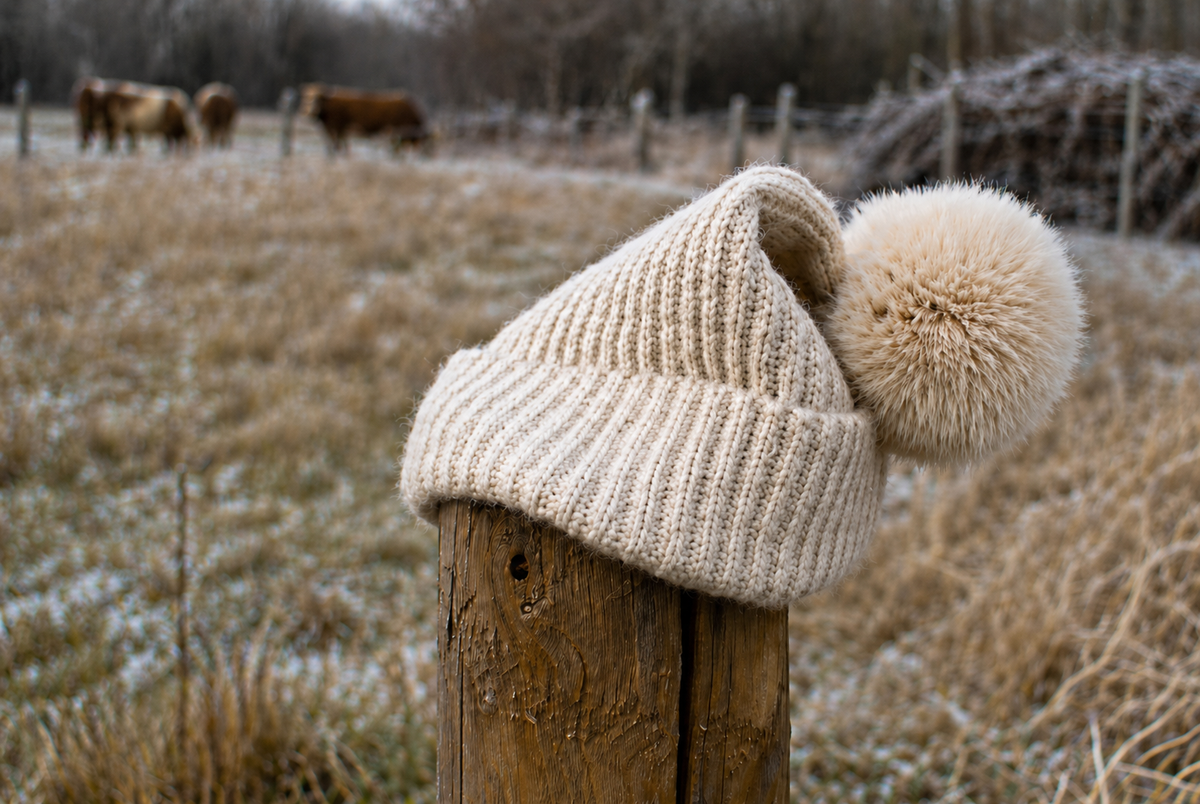 Winter hat on fence post - why the winter months ask for a different rhythm
