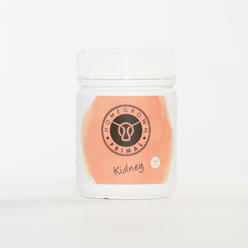 Grass-fed bovine kidney capsules, New Zealand-sourced nutrient-dense supplement for vitality.