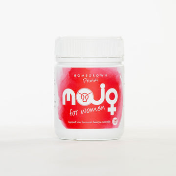 Mojo for women, grass fed blend of placenta, ovaries, uterine tissue, spleen and mammary.  Nutrient dense food.