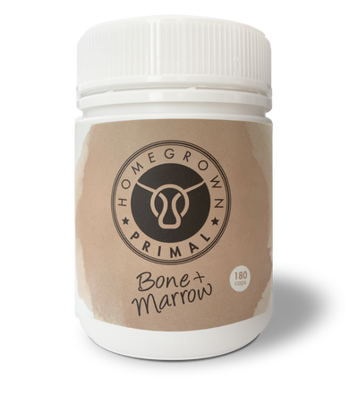 Front view of our Bone & Marrow supplement