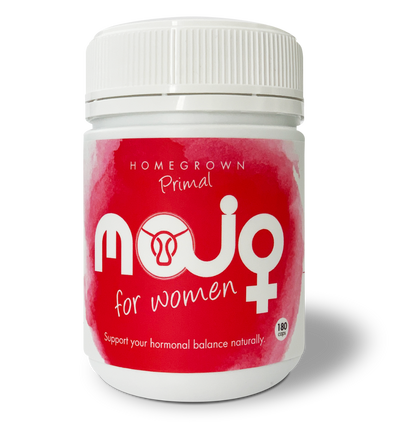 Front view of our Mojo for Women supplement