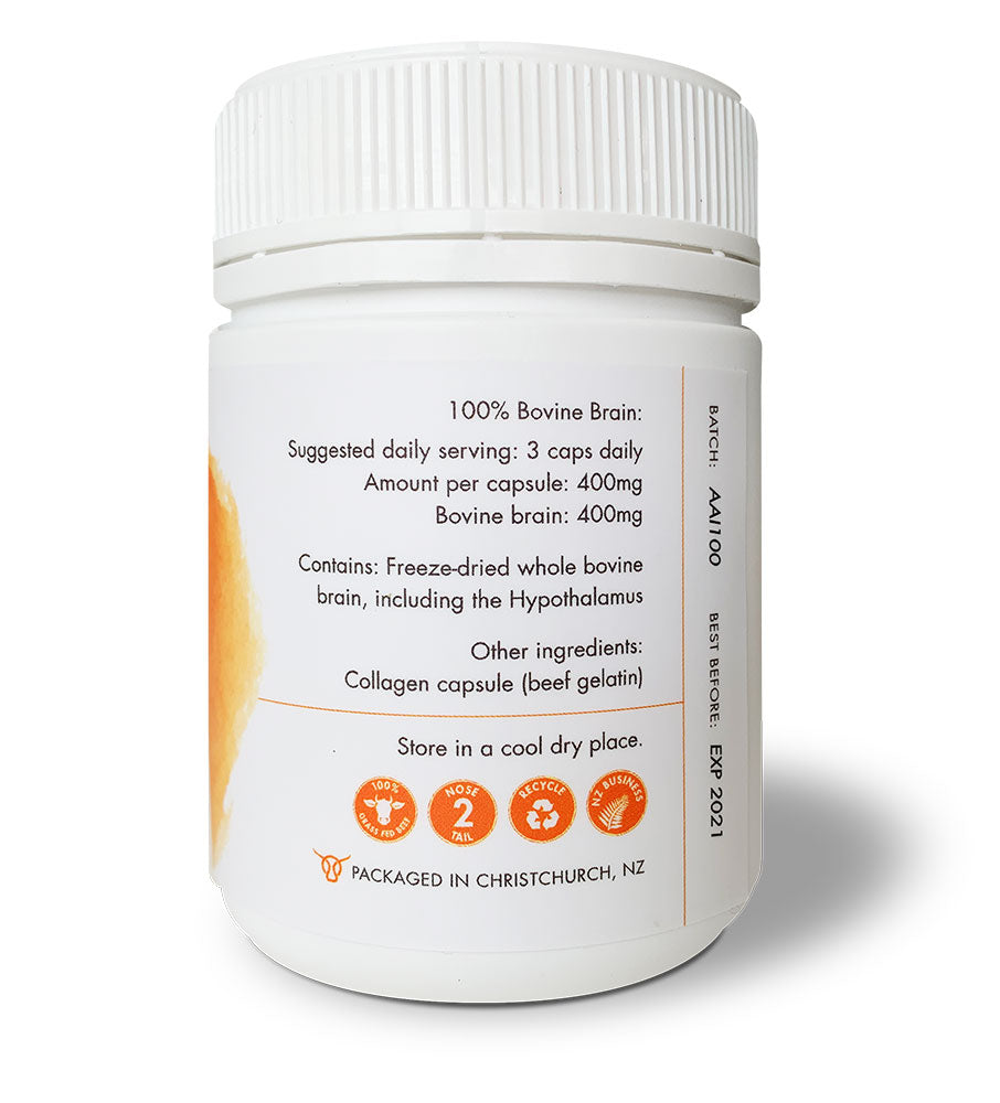 Bovine Brain Supplements, , Homegrown Primal supplements in a capsule
