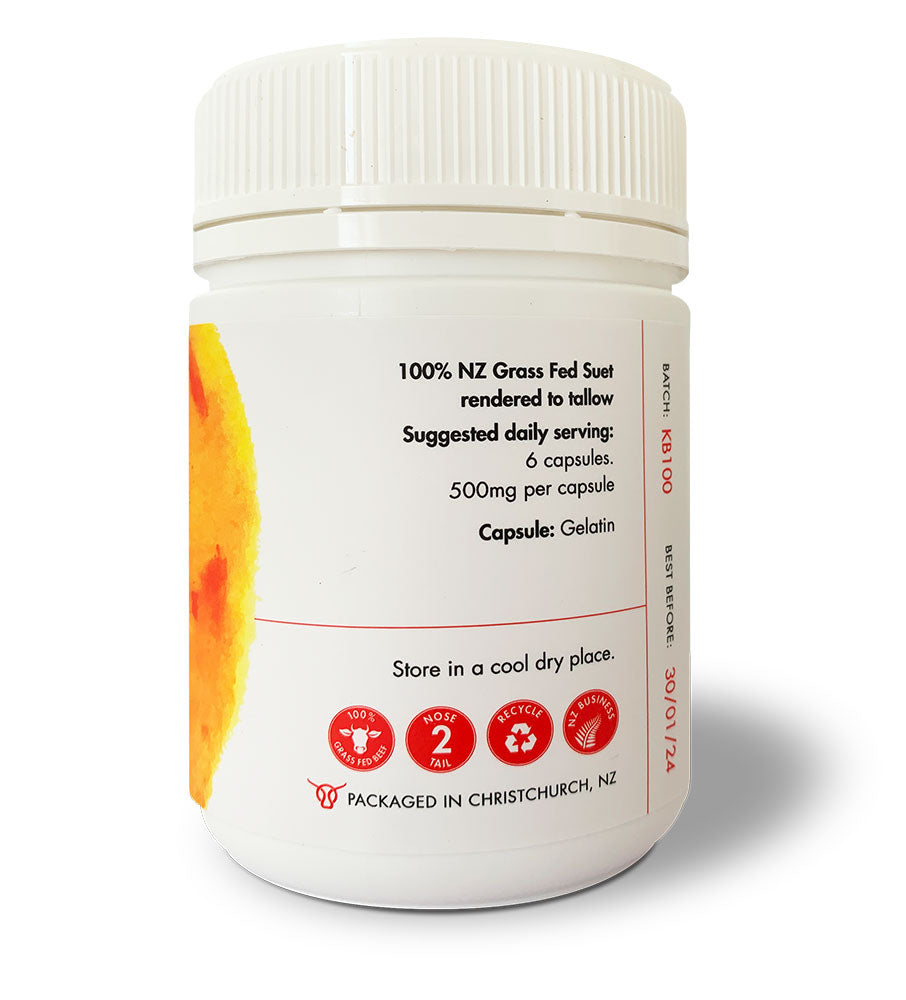 Homegrown Primal Suet Supplements in capsules